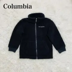 美品コロンビアXXSフリースジャケットもこもこ暖かネイビーキッズ秋冬定番