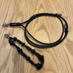 BEAURE ブラックショルダーストラップ　カウレザー　ブラック