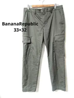 ザック様　美品 BananaRepublic　カーゴパンツ カーキ 33×32のサムネイル