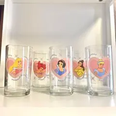 ディズニー　Disney プリンセス　グラス5個セット