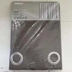 未開封 IKEA シェールムトリ カーテン1組 ブラック/ホワイト 生産終了