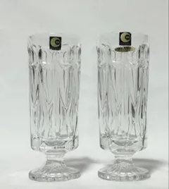 昭和レトロ☆vintage☆アンティーク 高級クリスタルガラス 一輪挿し ヴィンテージ品 クリスタルダルク鉛クリスタル高級一輪挿し花瓶 高さ