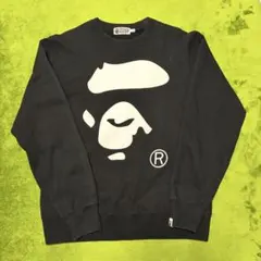 エイプ　ビッグフェイス　スウェット　黒