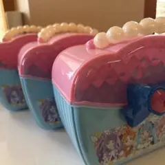 プリキュア　ケース3個　カギつき