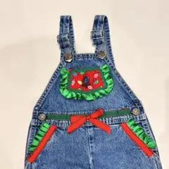 USA ヴィンテージ OSHKOSH リメイク クリスマス 95cm