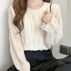 シアースリーブシフォンシャツのサムネイル