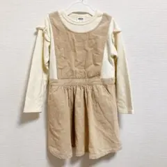 BREEZE コーデュロイ長袖ワンピース 120