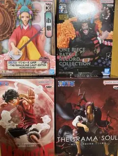 ワンピース フィギュアセット ルフィ シャンクス　小紫　黒ひげ