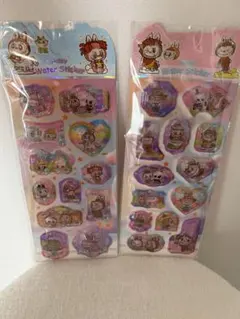 ラブブボンボンドロップウォーターシール 2点セット　シール交換大人気大きいサイズ