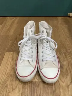コンバースオールスターハイカットスニーカー USA製90sホワイトUS8 1/2