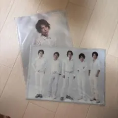 嵐 君と僕の見ている風景 クリアファイル 2枚セット 二宮和也 全員