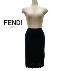 FENDI / フェンディ ミディ丈 タイトスカート ブラック C412