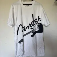 【UT】Fender ギターTシャツ XL 白 タグ付き