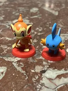 ポケモン　チョコエッグ　旅立ちの3匹　ヒコザル　ミズゴロウ