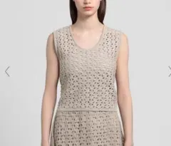 theory luxe ニット　鍵編みタンクトップのサムネイル
