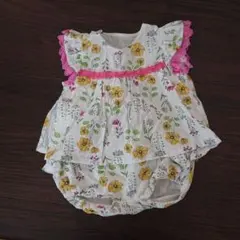花柄フリル付きロンパース お値下げ!