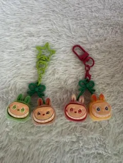 ラブブのキャラクター キーホルダー 2個セット