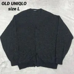 OLD UNIQLO オールドユニクロ ウール100% Vネックカーディガン L