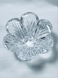 Crystal D'Argues France キャンドルホルダー　美品