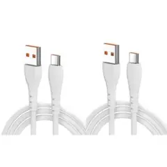 2本 1M 充電ケーブル 急速充電 タイプc 充電 ケーブル 急速 ホワイト