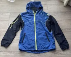 Mizuno フード付きウィンドブレーカー 上下セット　レディース　青
