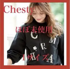 ❤️ほぼ未使用❤️Chesty❤️フリルカラーアルファベットスウェット