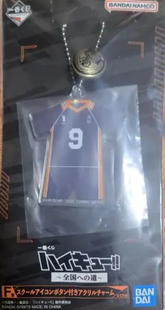 ハイキュー!! スクールアイコンボタン付きアクリルチャームF賞 影山飛雄