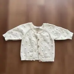 petit main アイボリー カーディガン 70サイズ