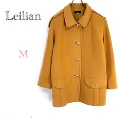 ♦︎レリアン【M】ウールコート テーラードジャケットアウター 金ボタン キレイ目