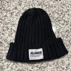XLARGE ベビー用　ニット帽 ブラック