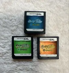 DS ポケットモンスターハートゴールド・ソウルシルバー 3本 ソフトのみ