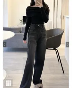 xs ストレートデニムパンツ　cu468
