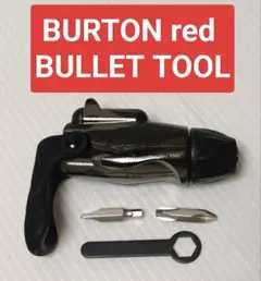 (L5) 未使用 BURTON red BULLET TOOL カモ柄