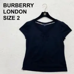 【美品】バーバリーロンドン　エンブロイダリーカットソー　ノバチェック（61）