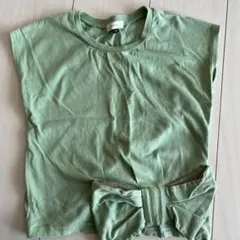 SERAPH グリーン トップス130 リボン付き