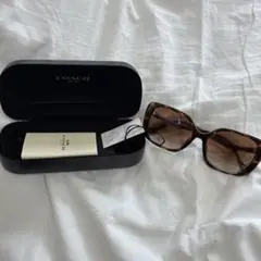 COACH ブラウン スクエア サングラス