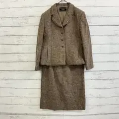 レリアン ジャケット スカート セットアップ ツイード ブラウン系 11