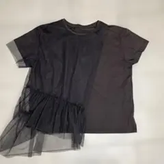 パシオーネ チュール 半袖Tシャツ チャコールグレー 超美品 38のサムネイル