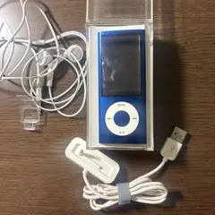 Apple iPod 青 イヤフォン・USBケーブル付き