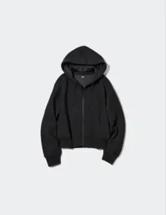 UNIQLO ドライスウェットクロップドフルジップパーカ