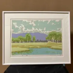 絵画　リトグラフ　真作　本間武男『青い花瓶Ⅱ』ED150/185 絵画 リトグラフ 真作 本間武男『青い花瓶Ⅱ』ED150/185 - メルカリ
