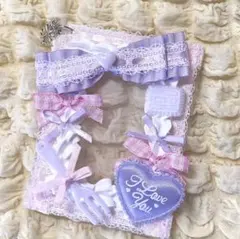 【85】ホイップデコ　トレカケース　硬質ケース　量産型　紫　ピンク