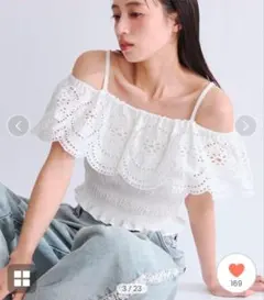 新品未開封タグ付き⭐︎ Randy レースビスチェトップス WHT - メルカリ