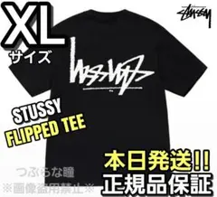 STUSSY FLIPPED TEE Lサイズ ブラック - メルカリ