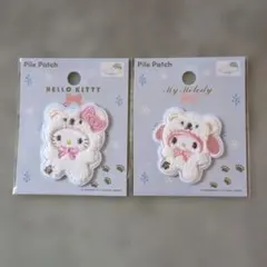 パイルワッペン マイメロディ ハローキティ