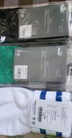 新品未使用　サッカーソックス　３足まとめ売り