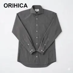 ORIHICA スーパーノンアイロンコットンシャツ　ギンガムチェック　Mサイズ