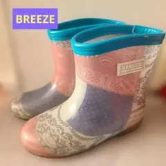 BREEZE 長靴 レインブーツ ペイズリー柄 17cm