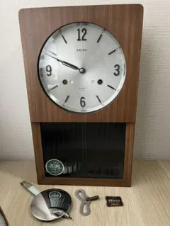 SEIKO セイコー 置時計 機械式 ゼンマイ式 3連巻き 富士銀行 未確認