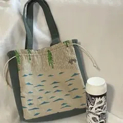 one dayの、ツーウェイ巾着トートバッグ